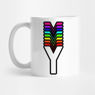 Rainbow Letter, Y Mug